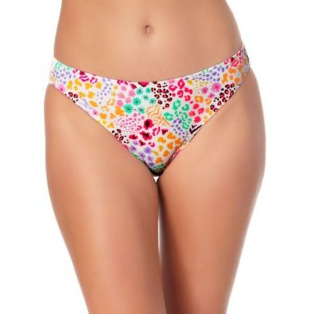 MSRP $20 California Waves Juniors' Hipster Scoop Bikini Bottoms Size Small